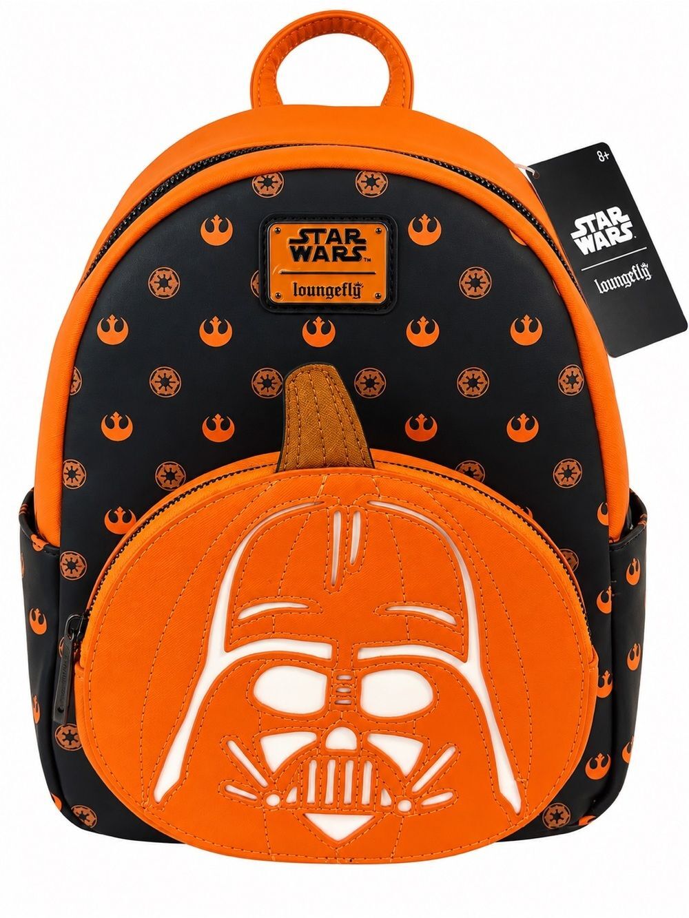 Loungefly Star Wars Darth Vader Pumpkin Glow In Dark Mini Backpack NWT Halloween